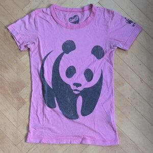Pink Panda World Wildlife Fund T-Shirt Size S
